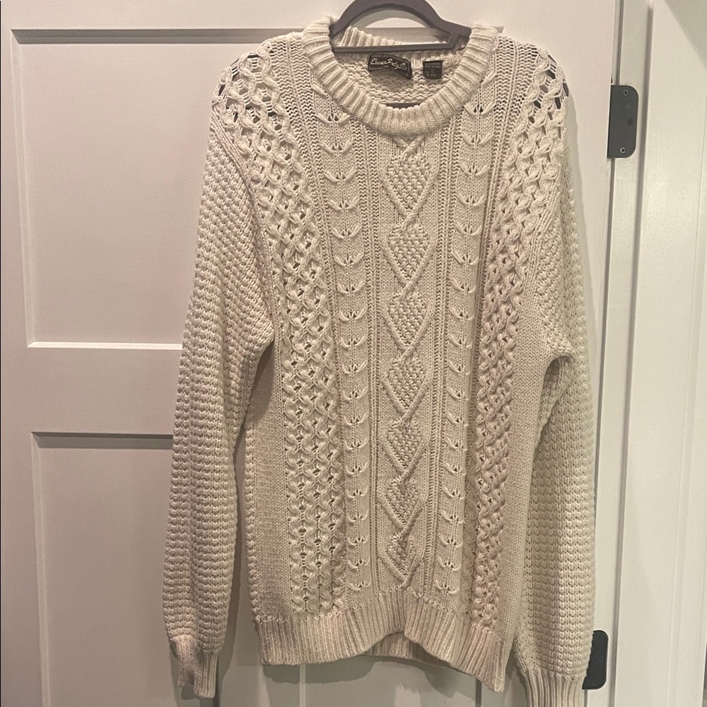 Women's Cream Sweater Dress
